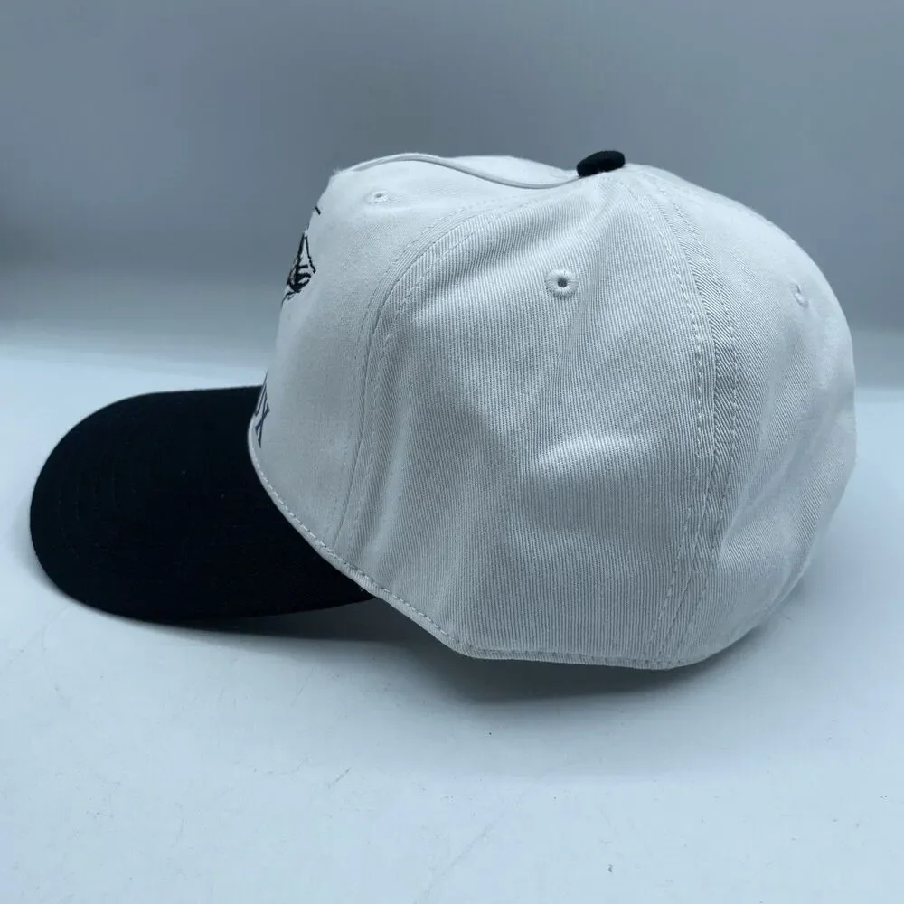 Aeon Flux Hat MTV White White Adjustable Cap Snapback Logo Show TV NWOT